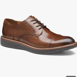 Johnston & Murphy Polished Brown Leather mens shoes